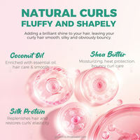 Mousse Coiffante Définition des Boucles à Marque Blanche avec Huile de Coco et Protéine de Soie, Fixation Souple pour Cheveux Bouclés Secs 200ml