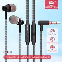 Écouteurs filaires 3,5 mm, écouteurs intra-auriculaires avec micro, compatibles avec iPhone/iPad/Android/ordinateur portable/PC