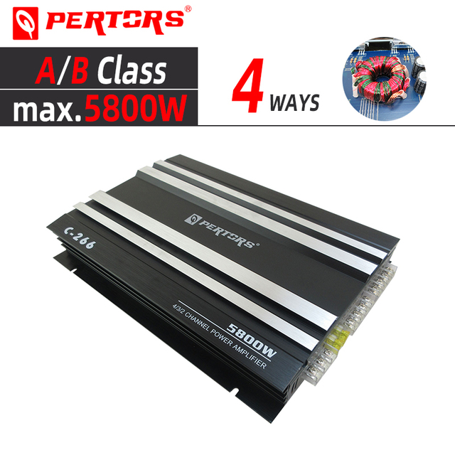 Car Audio Amplifier ,4channel Amplifier AB Class Q-PERTORS C-266 Four Channel Amplifer