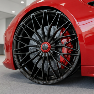 Rines de Aleación de Aluminio Forjados Personalizados en Negro Cromado para Autos de Pasajeros, 5x112 5x114.3 5x120 18 20 24 26 Pulgadas, para <span class=keywords><strong>Lamborghini</strong></span> - Product Image 3