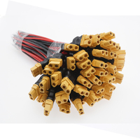 ZHONGFEI XT60 XT-60 20cm Silicone Banane Connecteur Plug 14 AWG Mâle/Femelle IEC RC Lipo Batterie Quadcopter Multicopter Câble 0.2m