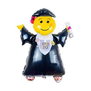 Globo gigante de aluminio con diseño de sirena y perla en forma de corazón para decoraciones de fiesta de graduación - Product Image 1