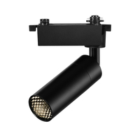 Projecteur sur rail magnétique LED COB 10W moderne en aluminium, anti-éblouissement, réglable, à intensité variable, zoom, CRI 97, 840lm, pour centres commerciaux, supermarchés, musées