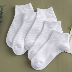 Ankle <b>Socks</b> Solid Color Polyester Fiber Sweat Absorbent Daily Life Casual Wearable <b>Socks</b> - Product Image 3