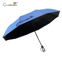 YS-3127 Parapluie pliant anti-UV coupe-vent léger et portable à ouverture et fermeture automatiques, en tissu pongé, personnalisable avec logo