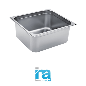 Recipiente para Alimentos GN 2/3 de Acero Inoxidable 18/10, 35.4 × 32.5 × 10 h cm, 1058 g, Inox, Macel - Product Image 4