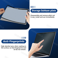 Protection d'écran GPS ultra-fine anti-rayures, anti-reflets, HD, transparente, imperméable, avec cadre adhésif pour MacBook Pro