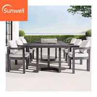 Vente de gros Mobilier d'extérieur pour le jardin Ensemble table à manger et chaises