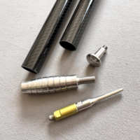 Tiges en fibre de carbone PDR ultra-légères, tubes en cartilage, supports d'équipement industriel légers avec roulettes