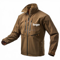 Chaqueta Cortavientos Táctica de Invierno Impermeable y Transpirable con Estampado Unisex y Diseño Multibolsillos para Caza al Aire Libre