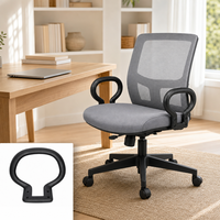 Accoudoir de chaise de bureau moderne en mousse PU, personnalisable pour salle de réunion et zone d'attente, durable et confortable, support de bras en polyuréthane, mousse PU