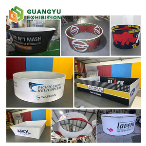 Gratis ukuran kustom lingkaran menggantung spanduk tekanan kain langit-langit lingkaran menggantung spanduk gantung dekoratif dari langit-langit - Product Image 6