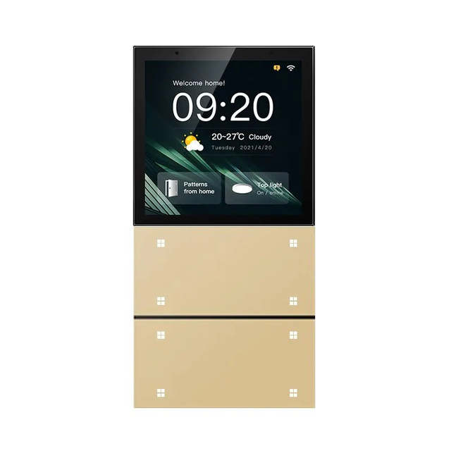 Anjielo Customizable 4 Inch Smart Life Smart Home Control Panel LCD Touch WIFI Gateway Switch Homekit Domotica Remote Home