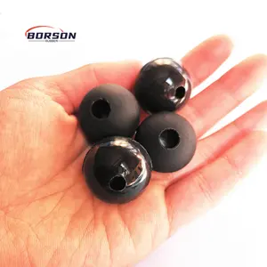 25 mm hard Rubber Ball with hole silicone drum mallet/beater balls Customize NBR epdm 30MM Natural balls With Half hole