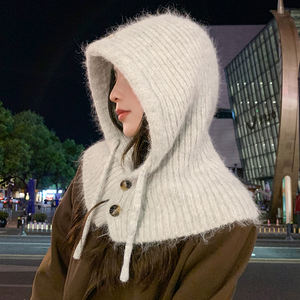 Mode dames coupe-vent chaud hiver écharpe tricoté personnalisé cyclisme Ski cagoule chapeau - Product Image 3