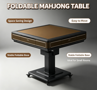 Table de jeu de mahjong pliable pour 4 joueurs, gain de place