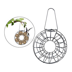 Fat Ball Birds Feeder Dumpling Grease Ball Holder Colgante al aire libre Malla de metal Alimentación Wild Birds Grease Holder Birds Feeder - Product Image 4