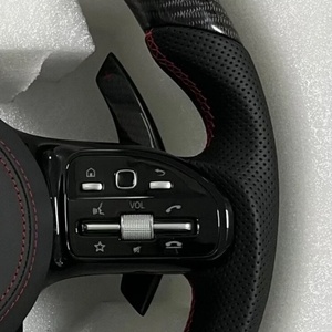 Accessoires de voiture de volant en cuir personnalisés pour Mercedes Benz W203 W205 W222 W213 W212 Cls <span class=keywords><strong>Gle</strong></span> Glc E46 E63 <span class=keywords><strong>E53</strong></span> C63 <span class=keywords><strong>AMG</strong></span> - Product Image 3