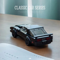XJD JD083 1:24 RX7 voiture modèle de construction Collection ornements MOC Compatible avec les ensembles de blocs de construction cadeau fête des enfants