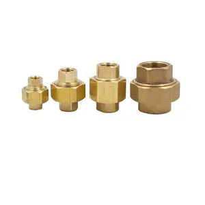 Brass Plumbing Fittings Movable Joint Water Tank Fittings 1/4" 3/8" 1/2" 3/4" 1" Female Thread Union