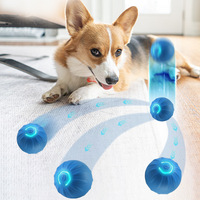 Elektrischer Interaktiver Hundeball Spielzeug Automatisch Hüpfend Wiederaufladbar Wasserdicht TPU Welpenspielzeug für Mittelgroße und Kleine Hunde und Katzen