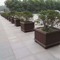 Fioriere in Lega di Alluminio con Rivestimento in Vinile, Misure Personalizzabili per Uso Esterno in Giardino, con Supporto per Fiori/Piante Verdi
