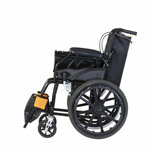 Fauteuil roulant manuel léger et portable, pliable et inclinable, pour personnes âgées et handicapées, avec frein en U, pour l'assistance à la mobilité - Product Image 3
