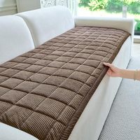 Housse de canapé pour chien antidérapante avec dos en caoutchouc, lavable, pour causeuse, en velours côtelé doux et moelleux pour animaux de compagnie