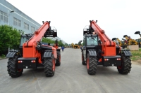 Chariot télescopique de 4000 kg, 4 tonnes, hauteur de levage de 7 m, diesel, 4 roues motrices, certifié CE, Euro 5, pour utilisation agricole et industrielle, transpalette télescopique