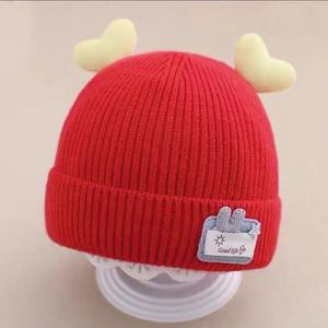 Hiver et automne Laine Nouveau Chapeau unisexe pour bébé Cute Cartoon Warm Ear Caps Baby Cotton Knitted Caps - Product Image 2