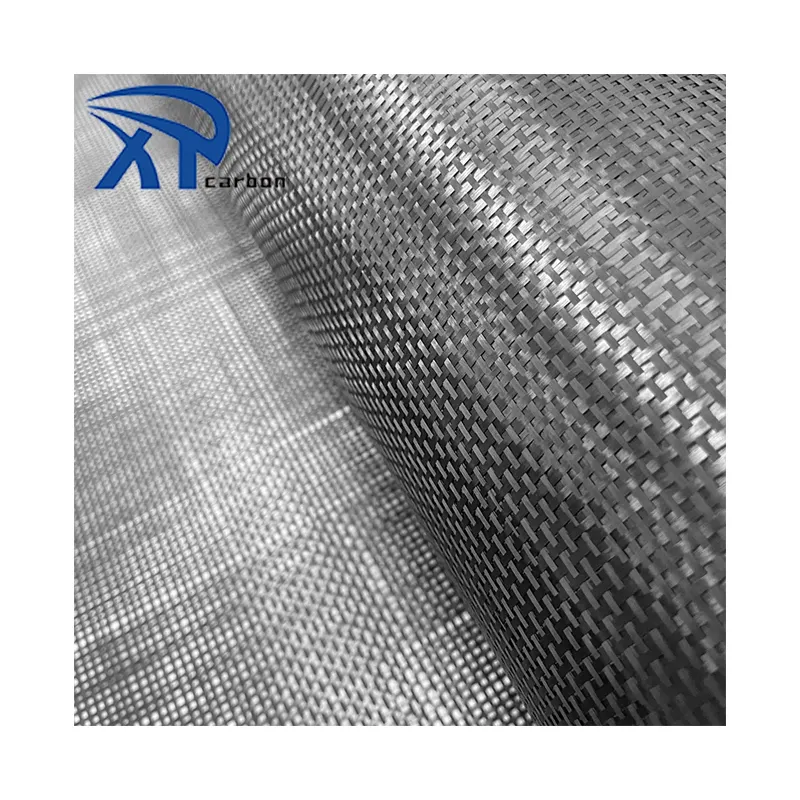High quality 1k plain stretched and cheap carbon fiber fabric 130g