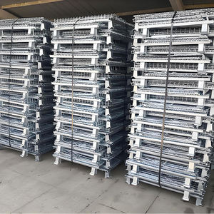 Magazzino di trasporto su misura industriale pieghevole gabbia di stoccaggio Mobile per la vendita - Product Image 3