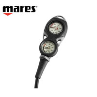 Manomètre de plongée Mares MISSION, jauge de pression résiduelle, aiguille de profondeur, simple ou double mesure