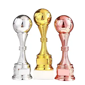 Customized Gold Antique Gold Award Football Trophy For Kids