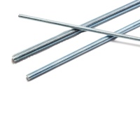 3/8" 5/16" Carbon Steel Bar 4.8 10.9 Galvanized White Blue Zinc Plating Male Thread Rod DIN975