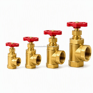 Robinet d'arrêt d'angle en laiton fileté NPT sans plomb <span class=keywords><strong>pour</strong></span> robinet de toilette, alimentation en eau, plomberie, machine à laver - Product Image 1