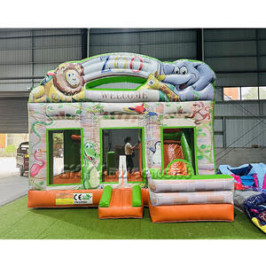 Châteaux gonflables à thème Zèbre Zoo à prix abordable, château gonflable extérieur pour enfants, fabriqué en Chine - Product Image 3