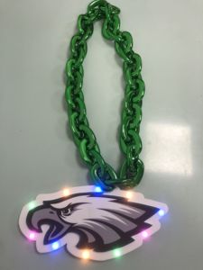 Collier Lumineux LED 3D Empilé Grand Prix de Championnat en Gros, LOGO d'Équipe NFL en Mousse EVA, Chaîne pour Fans de Sport - Product Image 4