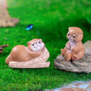 โมเดลจิ๋วหลากหลายสไตล์ อุปกรณ์ตกแต่งสวนเทพนิยาย สัตว์เรซิ่นจิ๋ว งานฝีมือเรซิ่นรูปนาก ของตกแต่งไมโครแลนด์สเคป - Product Image 4