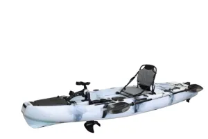 Kayak a pedali monoposto Kayak da pesca per una persona con pedalata in plastica PE Kayak da pesca in vendita