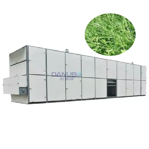 Ligne de production de séchage des herbes à bande maillée continue de 24 heures pour les feuilles d'herbe verbena officinale - Product Image 1