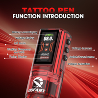 Stylo à tatouer sans fil avec batterie 1600 mAh, design portable pour artistes professionnels et débutants, commandes en gros disponibles