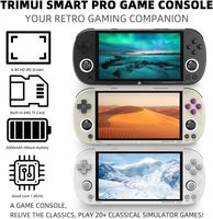 Console de jeu Trimui Smart Pro 4,96 pouces 720x1280 IPS, consoles de jeu vidéo 5000 mAh, prend en charge plusieurs simulateurs, jeux décontractés