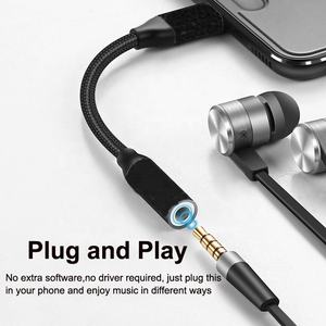 Cavo <span class=keywords><strong>Adattatore</strong></span> Premium Nero Intrecciato in Nylon da <span class=keywords><strong>USB</strong></span>-C a Jack Audio da 3,5 mm per Cuffie, per <span class=keywords><strong>iPhone</strong></span> 17 16 15 Samsung S26 S25 - Product Image 4