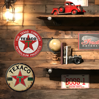 Juego de Letreros Metálicos Redondos Vintage, Decoración Retro para Pared de Garaje, Decoración para Cuarto de Hombre o Taller Automotriz