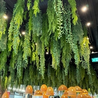 Plafond Simulation fleur suspendue plante verte salon salle à manger café plafond plante décorative Vintage fleur suspendue