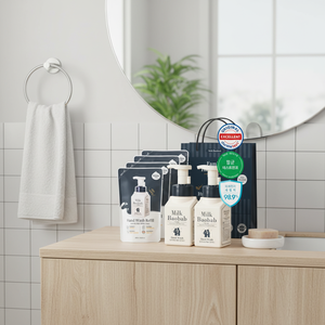 Ensemble cadeau de lavage à la main de haute qualité Milk Baobab Family comprenant un lavage à la main de 300mL * 2ea et une recharge de 250mL * 4ea Excellent pour un usage quotidien - Product Image 3