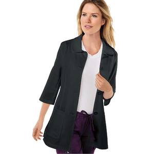 Long manteau de laboratoire clinique respirant pour femmes XL rayonne infirmière médicale robe poches doux résistant à la chaleur imprimé gommage hôpital OEM - Product Image 4