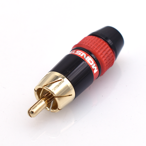 Connecteur RCA mâle <span class=keywords><strong>Monster</strong></span> plaqué or en cuivre pur, type à souder, pour audio-vidéo HiFi, <span class=keywords><strong>Lotus</strong></span> 12V 3A, 5000 cycles, pour haut-parleur - Product Image 5