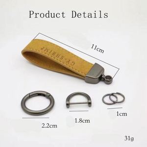 Personalized Metal Custom Brand logo Blank Luxury Pu <b>Leather</b> Car Keychain/car <b>Leather</b> <b>Key</b> <b>Chain</b> - Product Image 3